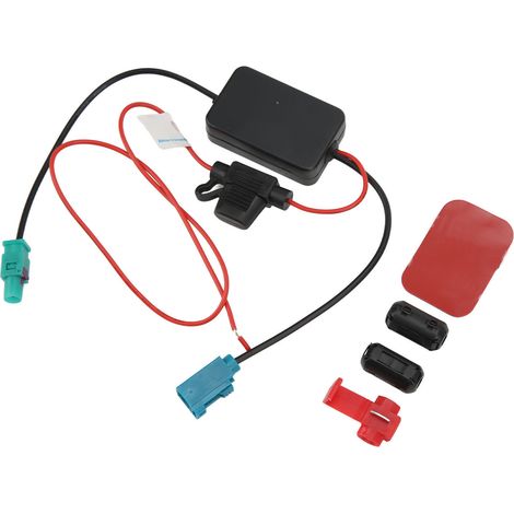 Amplificateur de Signal Antenne Radio FAKRA II 12V 75 Ohms Booster Aérien AM FM pour Voitures (1/5)