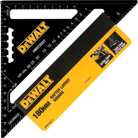 DEWALT 18cm Metric Speed Square - Heavy-Duty Hand Tool (1/2)