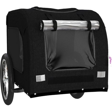 Rimorchio/carrello per animali domestici nero 020044224