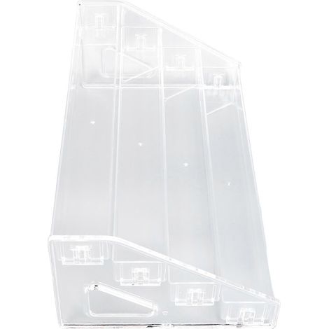 Présentoir cosmétique transparent à 4 niveaux, grande capacité, plateau de présentation pour maquillage. (1/5)