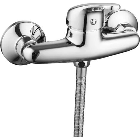 Rubinetto miscelatore monocomando esterno doccia serie blu 2.0 C/attacco duplex - flessibile 1,5mt