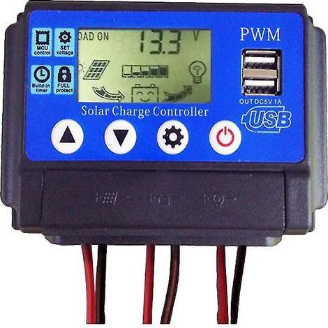 Contrôleur solaire à composants plastiques, LCD et électroniques pour la charge (1/3)