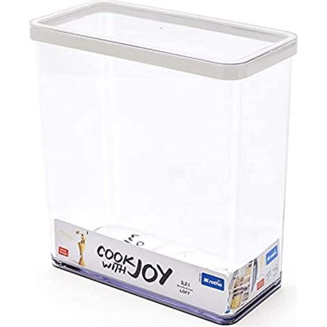 Rotho Loft Dispenser rettangolare 3,2 L trasparente, White (1/5)