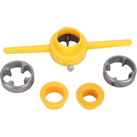 Enfile-tuyau, Kit de filetage manuel Durable à 60 degrés, avec 3 tailles différentes, coques de moules pour tuyaux en plastique PVC NPT-Chrom (1/5)