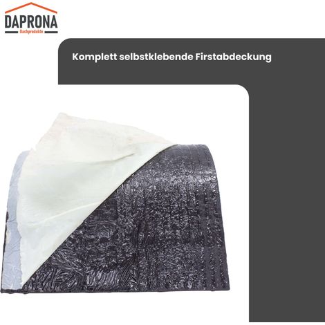 DAPRONA Dachschindeln, Firstabdeckung 5m x 32cm, Bitumen Firstband für ...