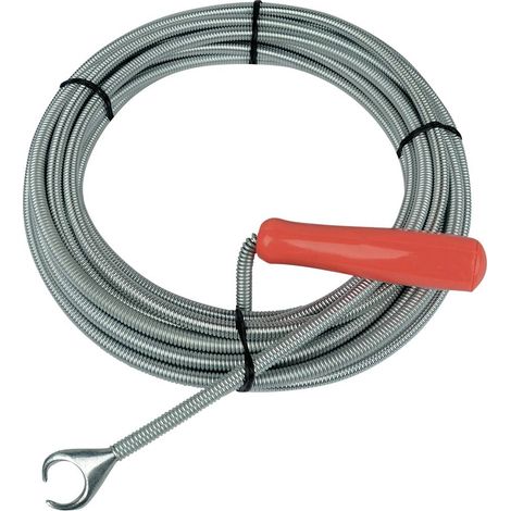 Brüder Mannesmann – Spirale de nettoyage des tuyaux 10 m 49910 – Avec manivelle et ressort – Nettoyage en profondeur des canalisations - Q209122 (1/2)
