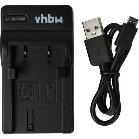 vhbw USB-C Ladegerät kompatibel mit Nikon Coolpix E880 Kamera - Ladeschale + USB-C Kabel Ladeanzeige (1/5)