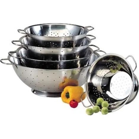 Accessorio cucina Baumalu inox 24cm manico metallo base stabile