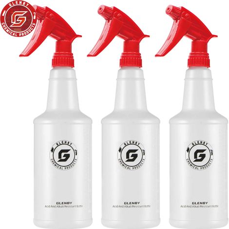 (Lot de 3 rouges) Flacon pulvérisateur pour le nettoyage de voiture Flacon pulvérisateur pour l'arrosage des plantes Flacon pulvérisateur pour le nettoyage de la maison. (1/5)