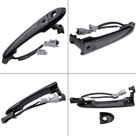 Manija exterior de puerta para Nissan Juke F15 2010-2022, color negro (1/2)