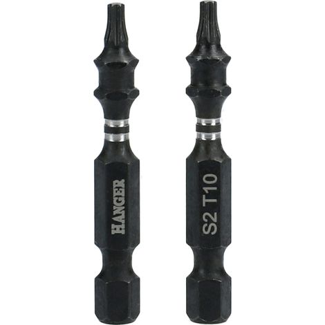 Hanger Juego de 2 puntas de impacto Torx T20 50 mm