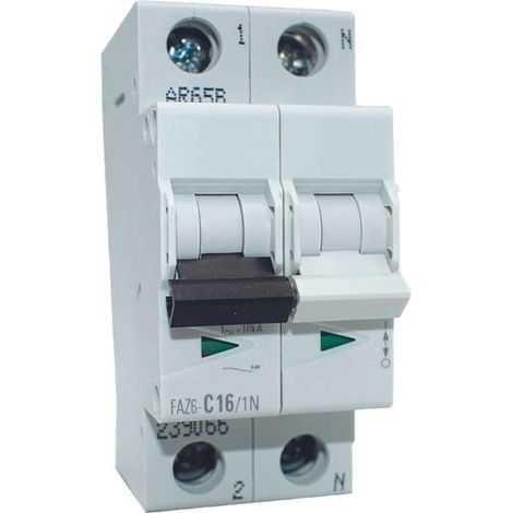 Inter. magnetotermico 1p+n 16a curva c