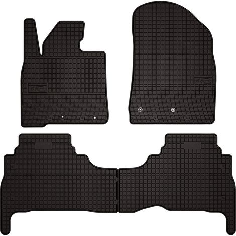 Alfombrillas de goma para coche: Toyota Land Cruiser J200 FL todoterreno (2015-) - negras, ajustadas (1/5)