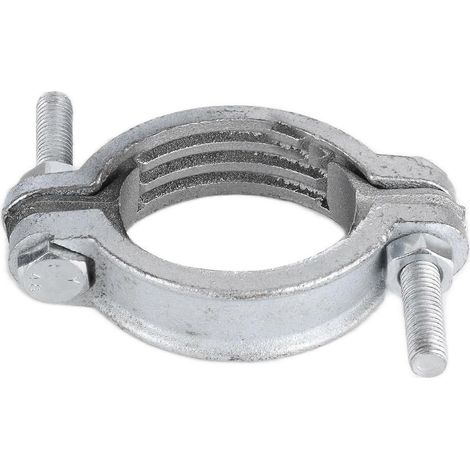Schlauchschelle, verzinkt, aus Kohlenstoffstahl, verstellbare Rohrschelle für Gummiringe, Stahlrohre 46-60 mm