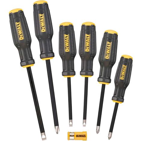 DeWalt DWHT0-62056 FullFit Schraubendreher-Set, 6-teilig, hauptsächlich für Schraubanwendungen, enthält PH1, PH2, PH3, 5,5 mm, 6 mm und 8 mm, ergonomisches und langlebiges Design. (1/3)