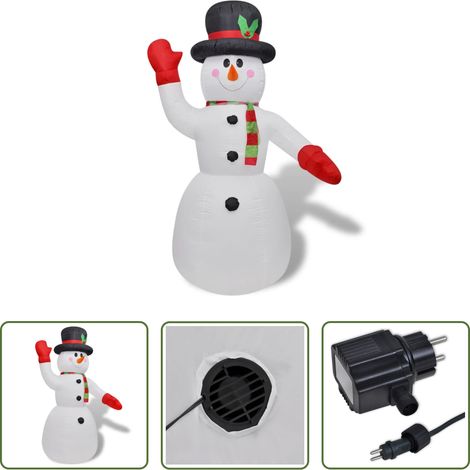 Weihnachtsdeko - Aufblasbarer Schneemann 240 cm (1/5)