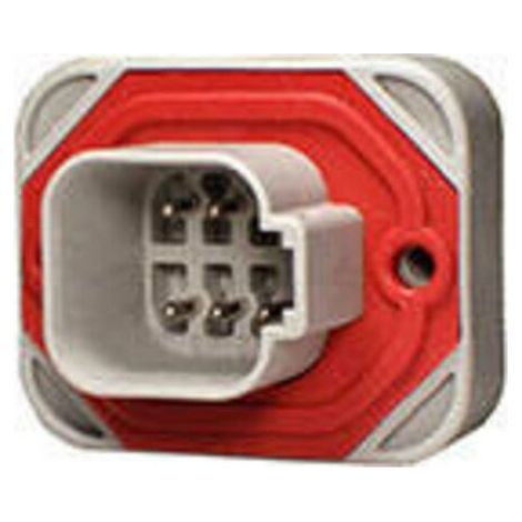 TE Connectivity DT15-6P Cosse cylindrique mâle mâle, droit Nombre total de pôles: 6 Série (connecteur rond): DT 1 pc(s) (1/2)