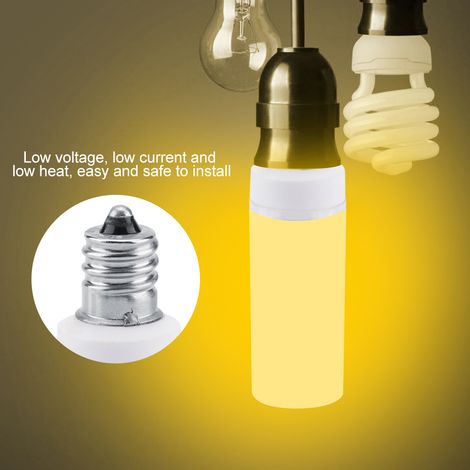 Ampoule LED E12 6W 85V-265V 88 LED blanc chaud pour éclairage décoratif intérieur (1/5)