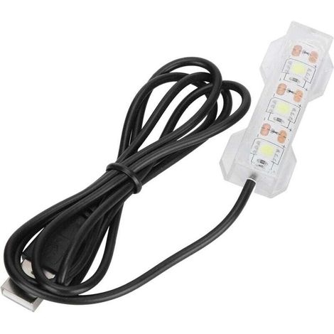 Petite Lumière D'aquarium, Lampe à Clip Rampe LED L'aquarium de Plante Lamp en Plastique Lumineuse pour Décorations Marines d'eau Jardin Aquatique D'intérieur Éclairage Réservoir Poissons