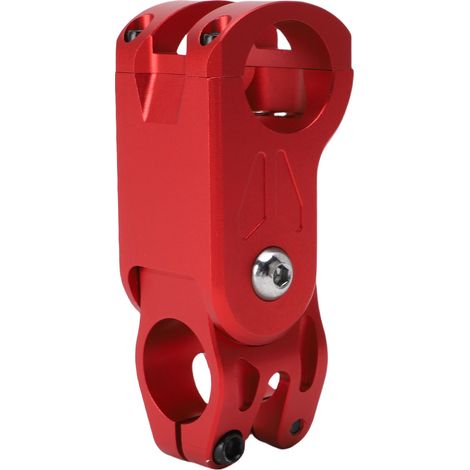 Potence de vélo rouge en alliage d'aluminium avec amortisseur, pour VTT et vélo de route (1/5)