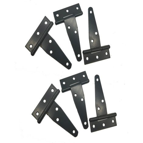 Stück verzinkte T-Scharniere 7,9 cm mit dreieckigen Schlitzen und Lager für Türen (1/5)