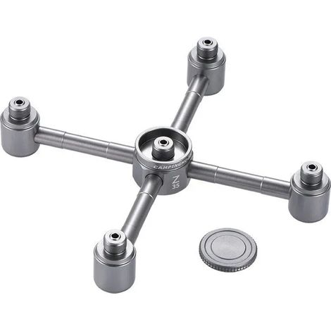 Adaptateur pour réchaud de camping extérieur, une à trois sorties, réservoir d'air en alliage d'aluminium, tête de conversion 3/4/5, connecteur convertisseur pour réchaud de camping portable (1/4)