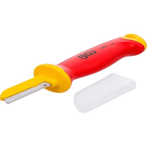 BGS TECHNIC couteau à câble VDE, droit, 180 mm (1/4)