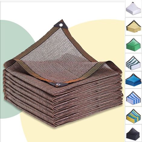 Filet de Protection Solaire 2x4m Voile Solaire avec 90% d'ombrage Filet d'ombrage Jardin Filet de Protection UV Respirant Rafraîchissant Filets de Balcon Filet de Protection Contre Le Vent (1/5)