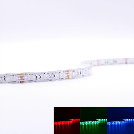 Strip 12V 5M 14,4W/m 60LED/m 10mm - Lichtfarbe: RGB - Schutzart: IP65 (1/5)