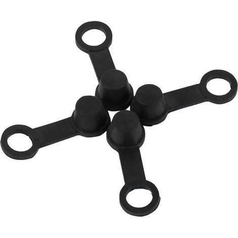 4X Bouchons de vis de Purge de Freins, Cache-poussière de Bouchons de Freins, uchon de Graisse de Purge de Freins en Caoutchouc Noir Bouchons de Mamelon de Purge 8mm Moto (1/5)