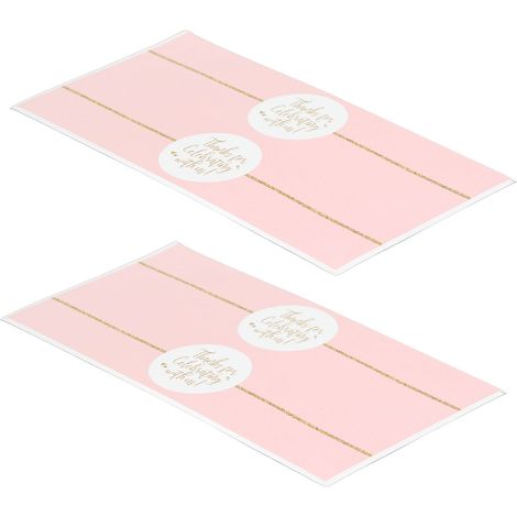 MERCI Autocollants roses pour bouteilles d'eau, étiquettes pour bouteilles d'eau, décorations (1/5)