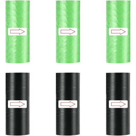 Sacs poubelle de voiture, lot de 6 mini sacs poubelles colorés, résistants aux déchirures, pour les déplacements à domicile et au bureau.