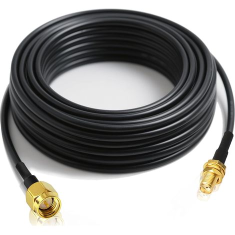 1 Câble Rallonge SMA, Connecteur Mâle à Femelle, Coaxial RG174, 10 Mètres, Pour Routeur 4G LTE GPS