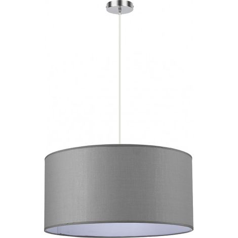 FABRILAMP Decken-Hängeleuchte CHANZA SERIES in Chrom/Grau
