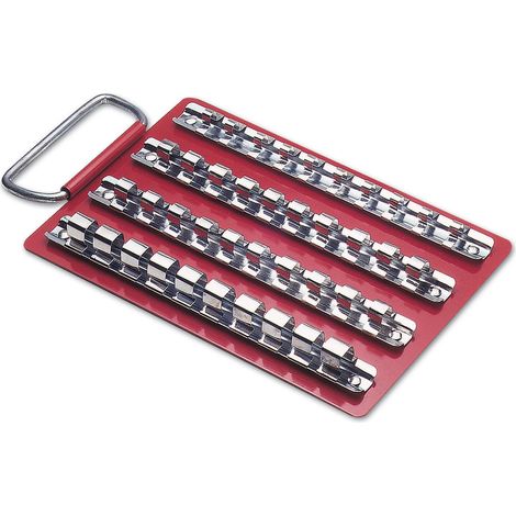 Supporto portatile per contenitore di bussole 1/4, 1/2, 3/8