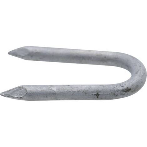 1 500 Crampillons Galvanisées à Chaud (Hdg) - 12.8x40x3.15 mm - D-Work (1/4)