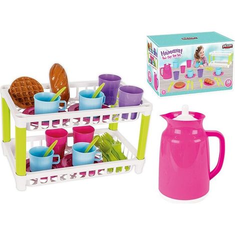 Set di piatti con scolapiatti