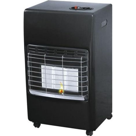 Elegante e potente stufa a gas nera