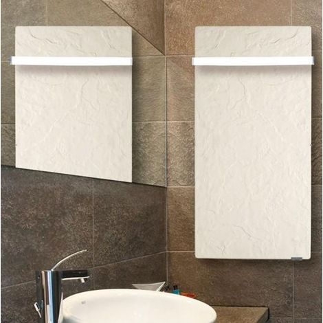 Sèche-serviette H2O DK11 Vertical Blanc Quartz 850W - VALDEROMA 17085011B (1/2)