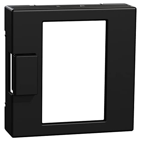 MERTEN - PLAQUE CENTRALE POUR UTILISATION UNIVERSELLE AVEC éCRAN TACTILE NOIR MAT, COUVERCLE THERMOSTATIQUE, SYSTèME M, MEG577