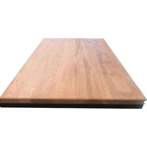 Rallonge en chêne brun pour table 180 cm et 220 cm PALERME (1/2)