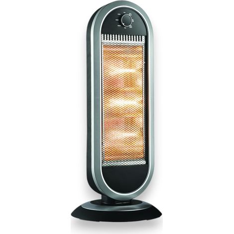 Stufa elettrica 1200W alogena infrarossi 30x30xH70 cm (1/4)
