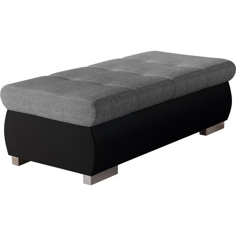 Banc Comfivo 123, Soft 011 + Lux 05, 39x60x120cm, Diamètre: 0, Faux cuir + Tapisserie, Pieds: Métal, 0 (1/5)