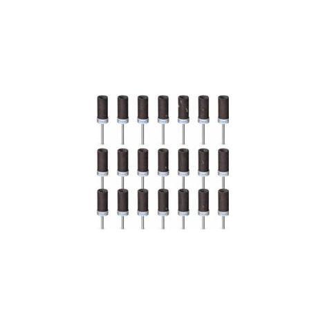 21-teiliges Set mit 180er-Körnung Schleiftrommeln für Dremel-Rotationswerkzeuge, Schleifhülsen mit 1/8"-Schaft zum Polieren und Schleifen (1/5)