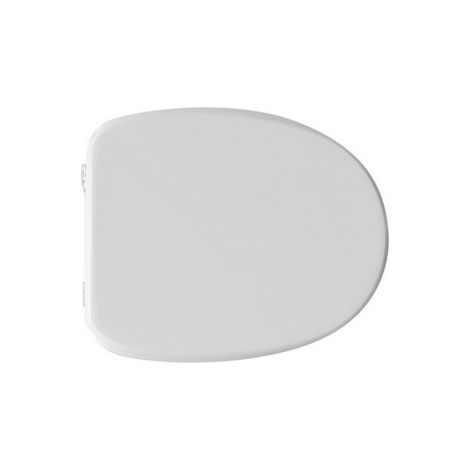 Abattant WC pour vase Rak Karla 39-44 x 35 cm Abattant WC avec charnie'res re'glables et sie'ge en fonte de bois Bianco