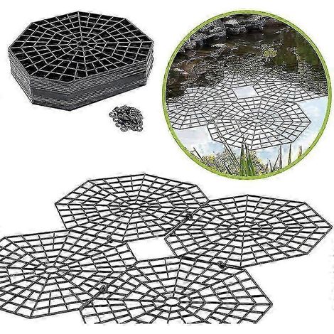 Filet de protection pour bassin Protection des oiseaux et des poissons pour bassin extérieur Dimensions des mailles : 26,5 x 31,5 x 2,5 cm - 20 pièces par paquet (1/5)
