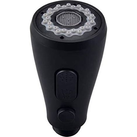 AMXCNOY Küchenarmatur-Brausekopf, 1 Brausekopf, Ersatz-Brausekopf für Küchenmischbatterie (schwarz lackiert) (1/4)