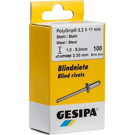 Gesipa 1433662 Blindniete (Ø x L) 4 mm x 6 mm Bronze Kupfer 50 St. (1/3)
