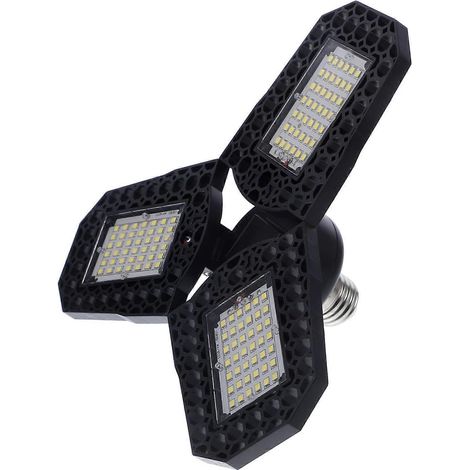 Faltbare 60-W-LED-Garagenleuchte mit einstellbarem Abstrahlwinkel für Heimwerkstatt und Notfälle