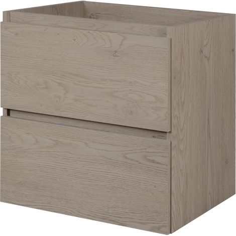 Mobile da bagno 60 cm, colore: Rovere Scuro, 60 x 46 x 60,7 cm, senza piano di lavoro (1/5)